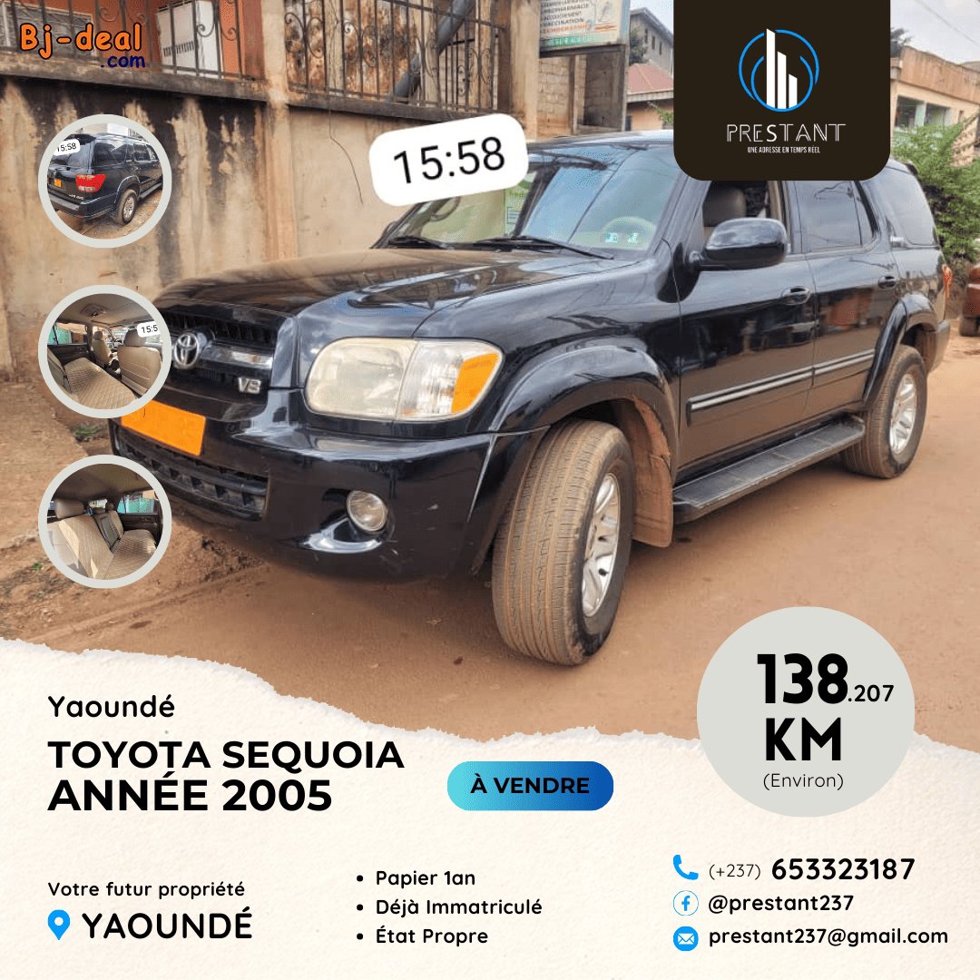 Image principale de Toyota Séquoia V8 4WD à vendre à Yaoundé