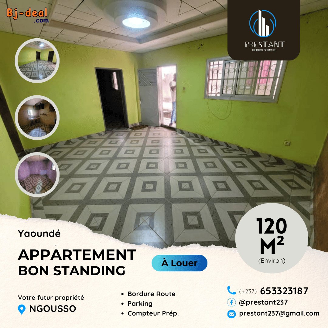 Image principale de Joli Appartement Bon Standing à louer à NGousso en Route