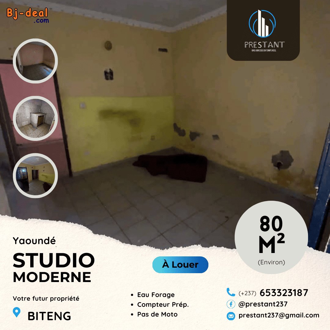 Image principale de Studio Moderne Abordable à louer à Biteng