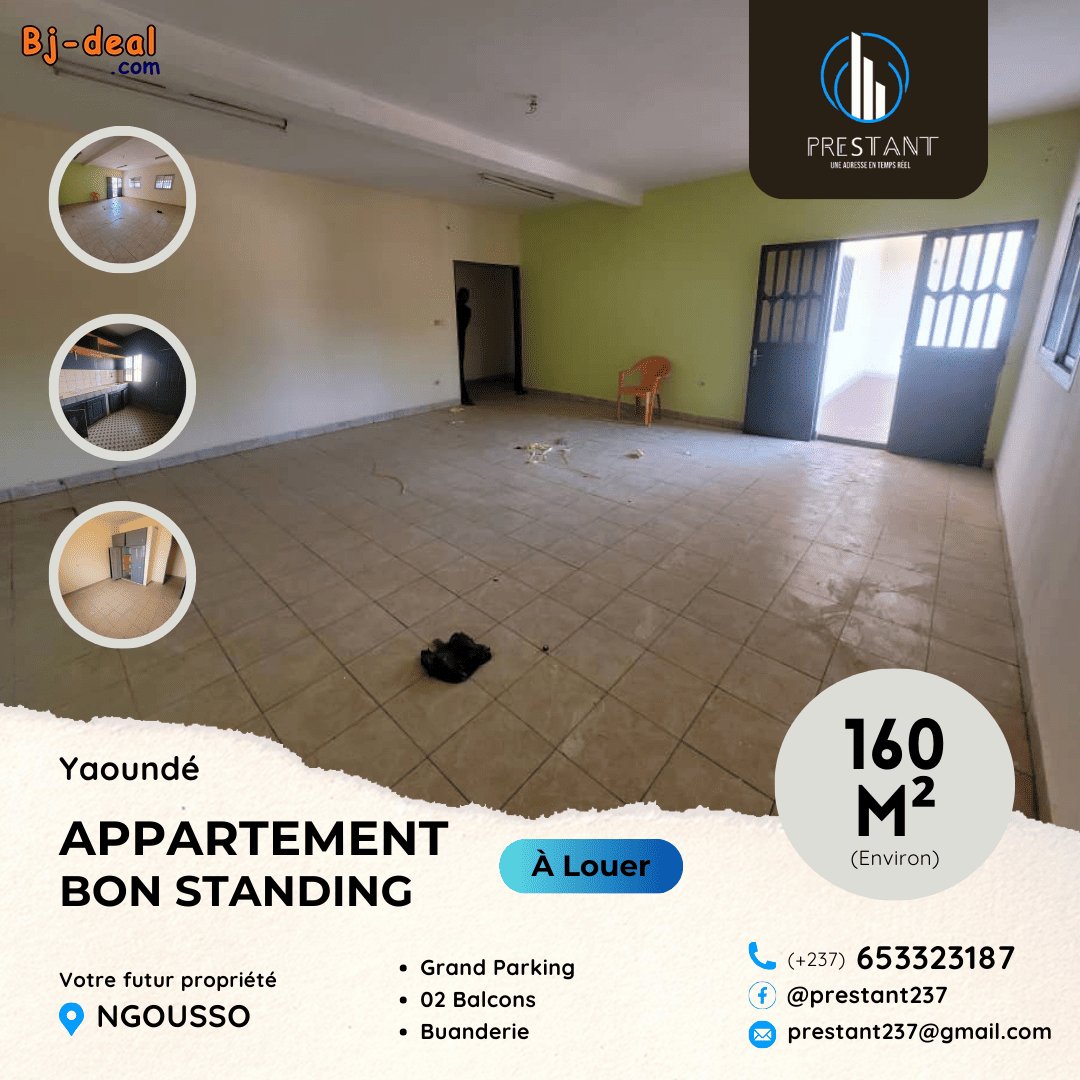 Main image of Vaste Appartement Bon Standing à louer à Ngousso