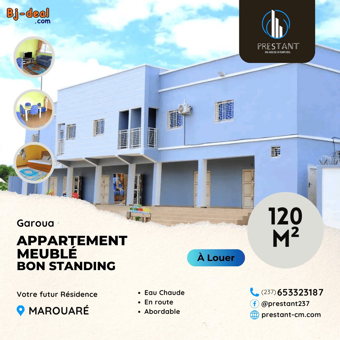 Image principale de Joli Appartement Meublé à louer à Garoua