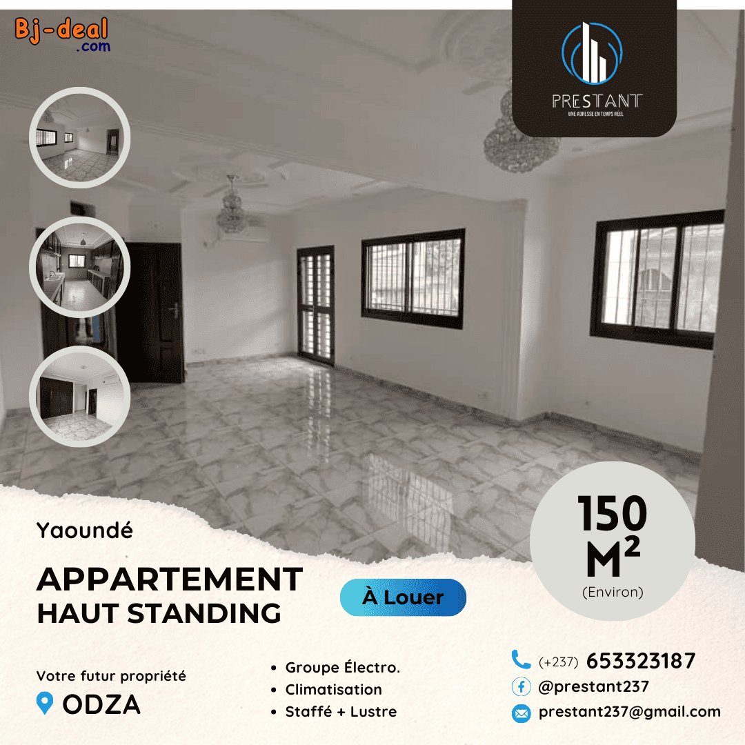 Image principale de Somptueux Appartement Haut Standing Blanc Tout Neuf à louer à Odza