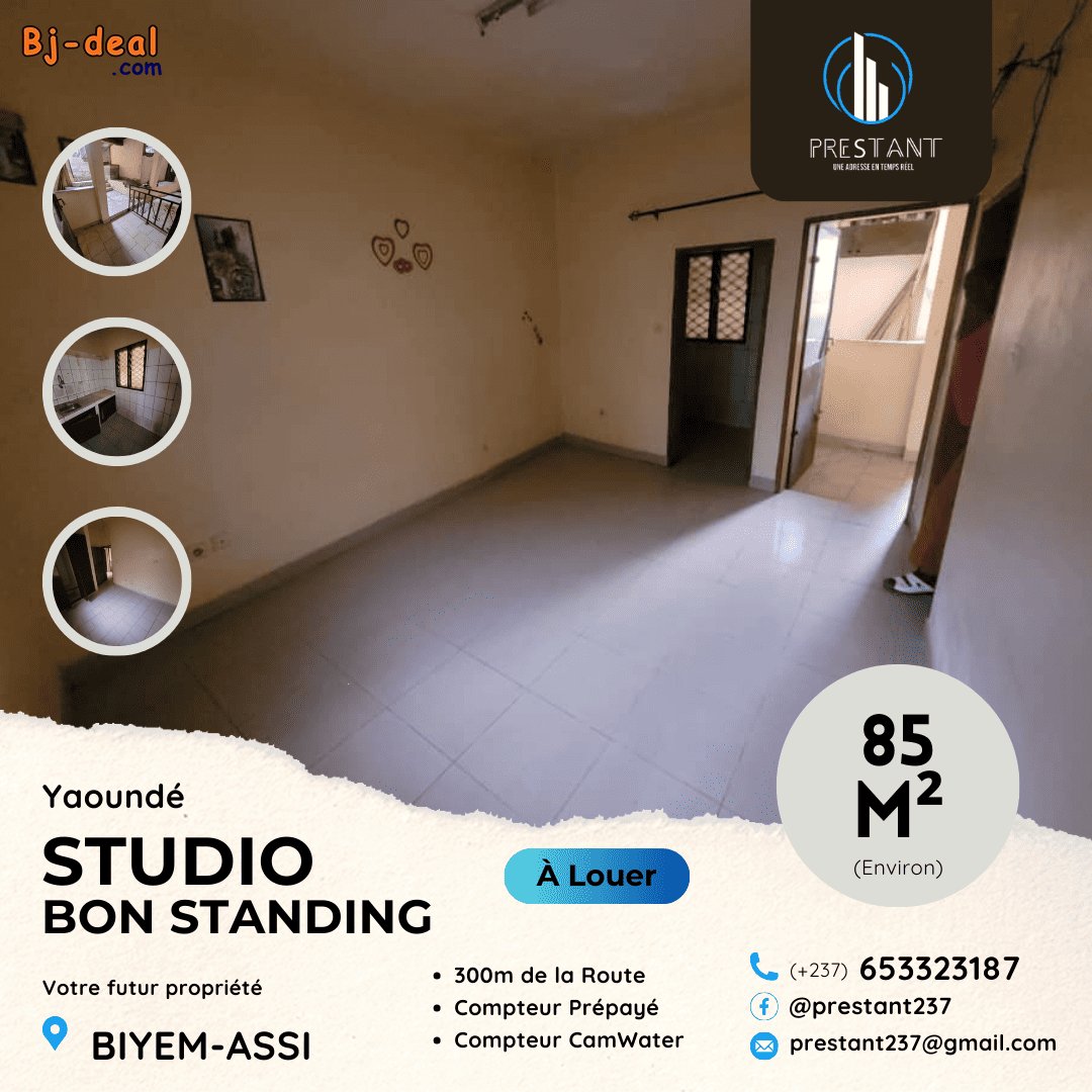 Main image of Joli Studio Bon Standing à louer à Biyem-Assi