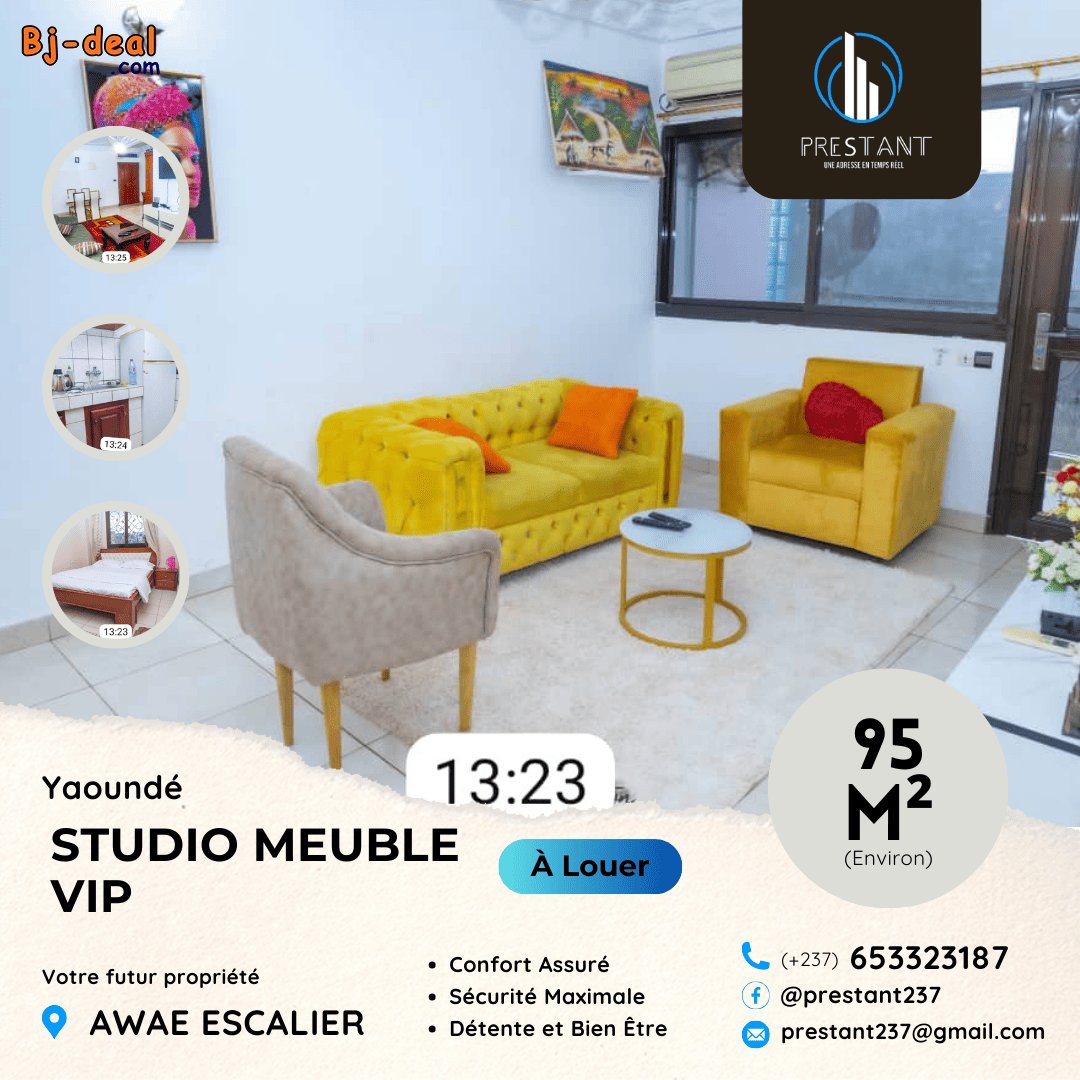 Main image of Somptueux Studio et Appartement Meublé VIP à louer à Awae Escalier