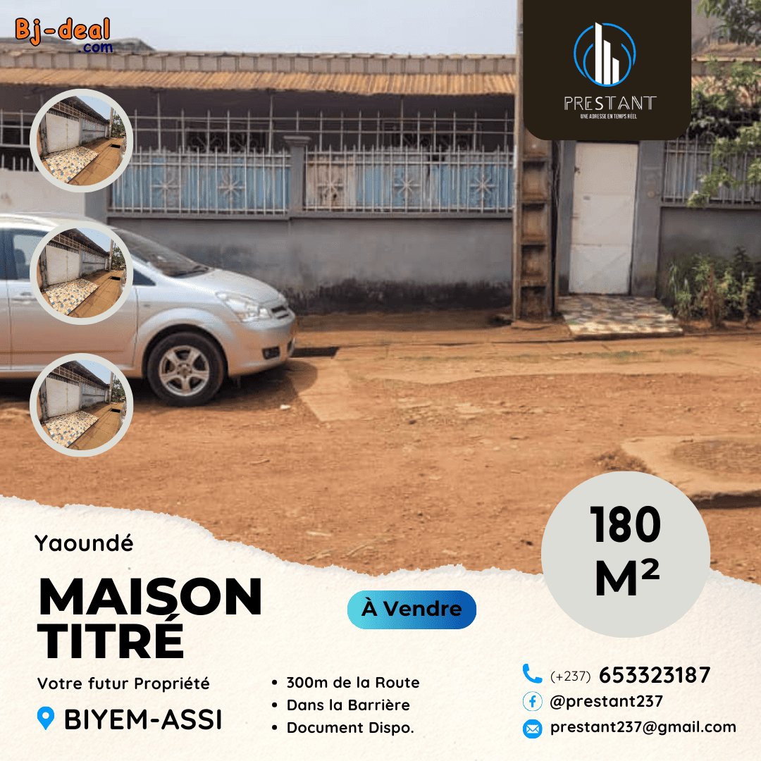 Main image of Maison à vendre sur 180m à Biyem-Assi