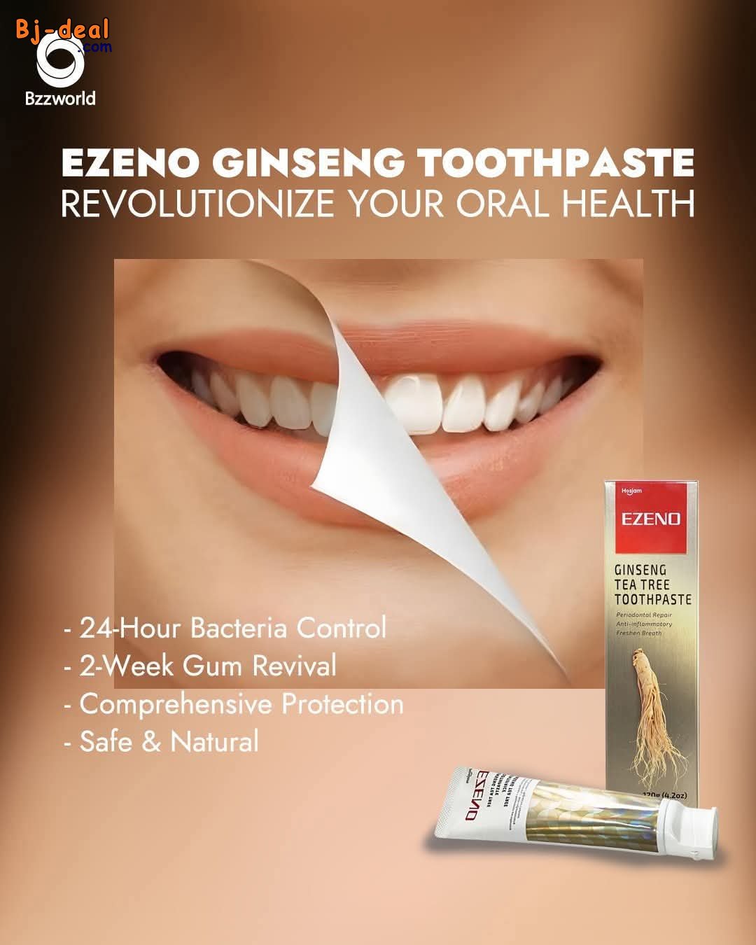 Main image of DENTIFRICE EZENO AUX GINSENG ET A L ABRE A THÉ