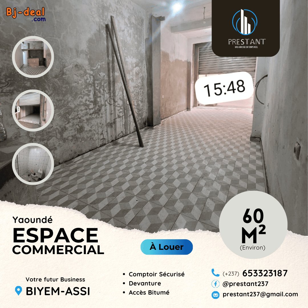 Image principale de Magnifique et Vaste Espace Commercial à louer à Biyem-Assi