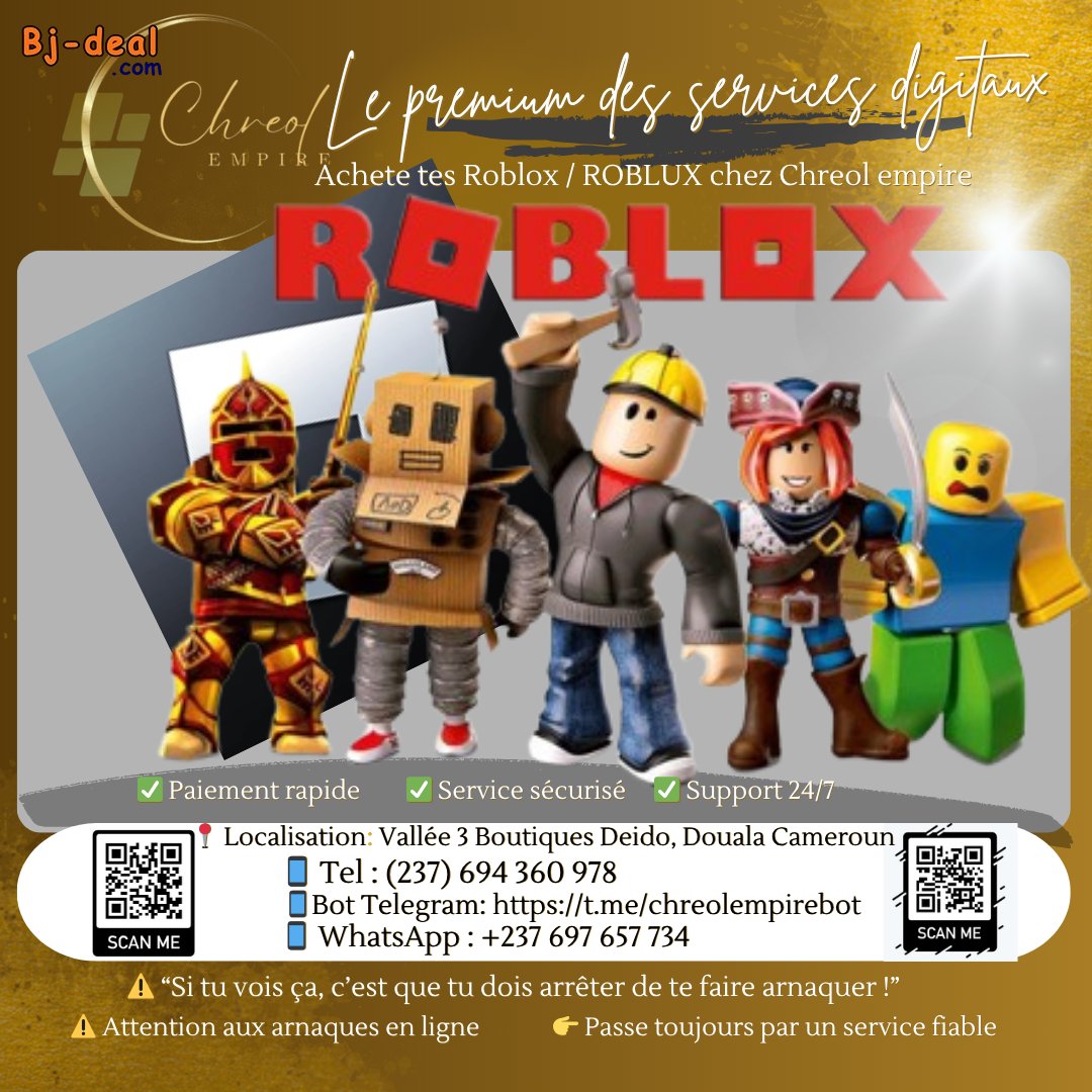 Main image of Achete tes ROBLOX et ROBUX chez CHREOL EMPIRE