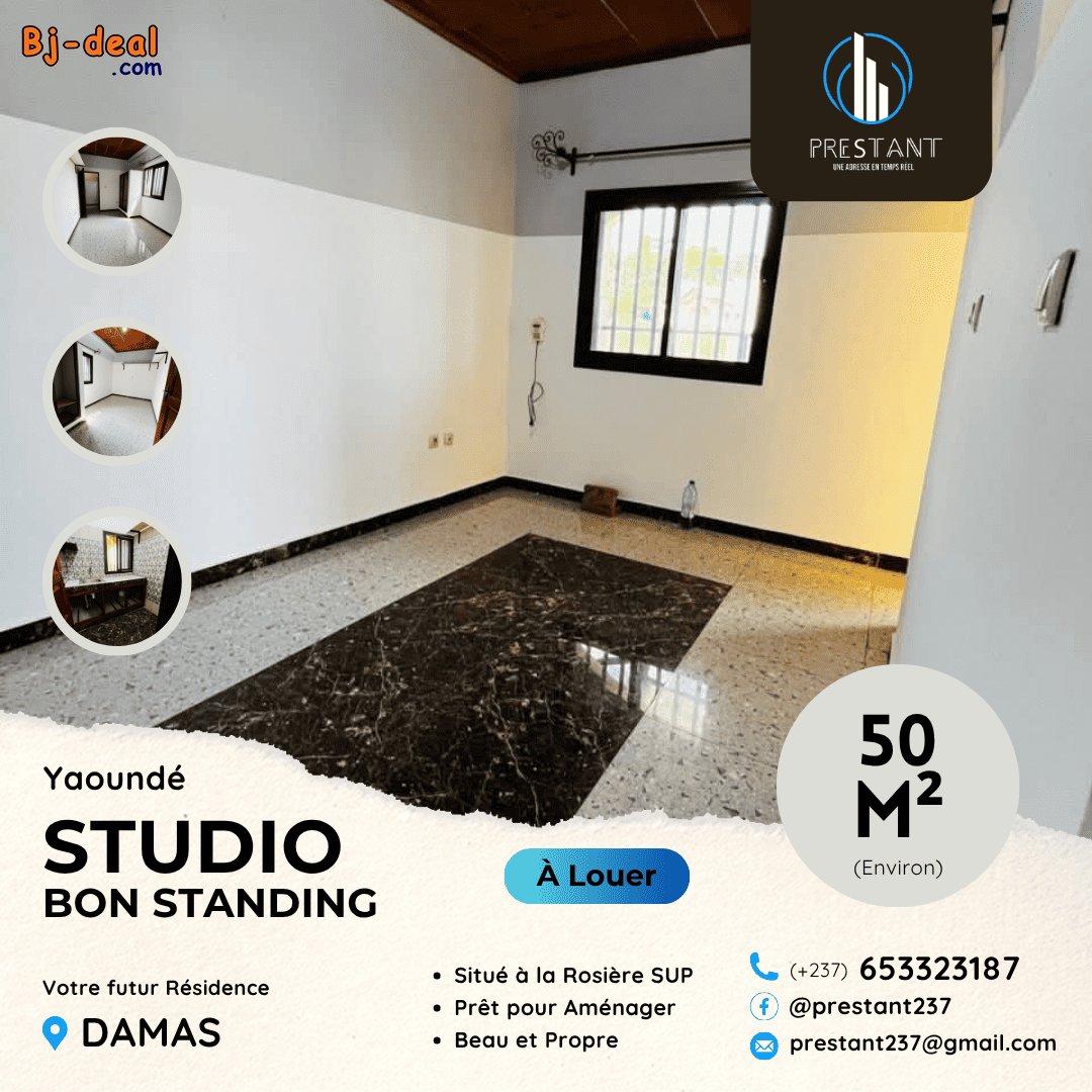 Image principale de Joli Studio Propre Bon Standing à louer à Damas