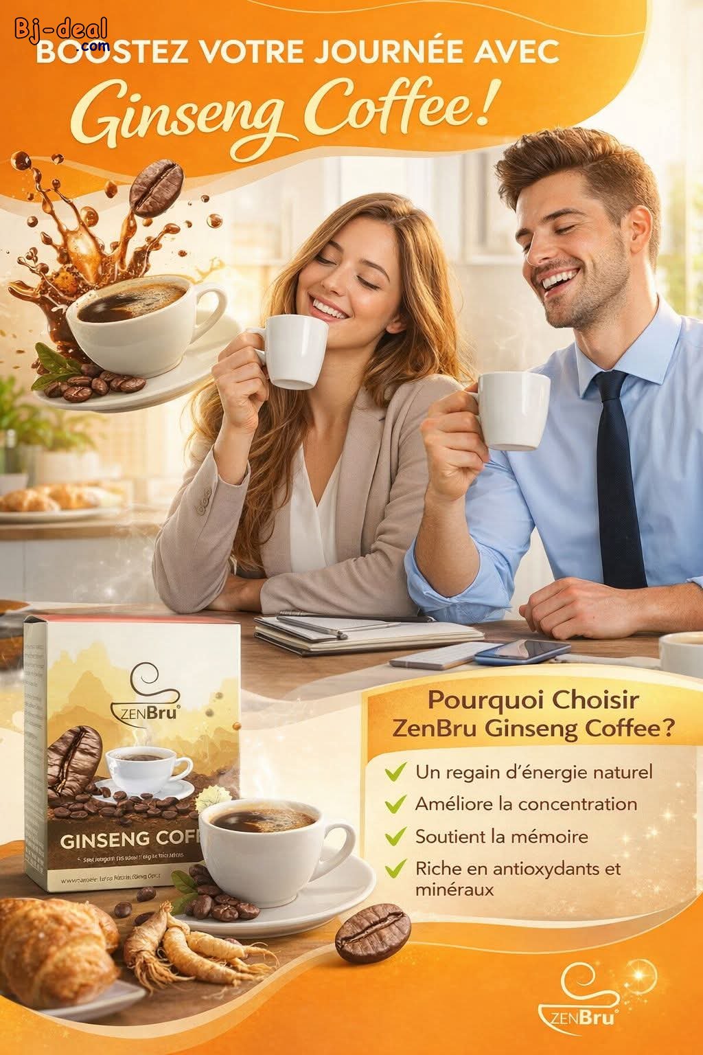 Image principale de CAFE ZENBRU AU GINSENG ET AUX GINGEMBRES