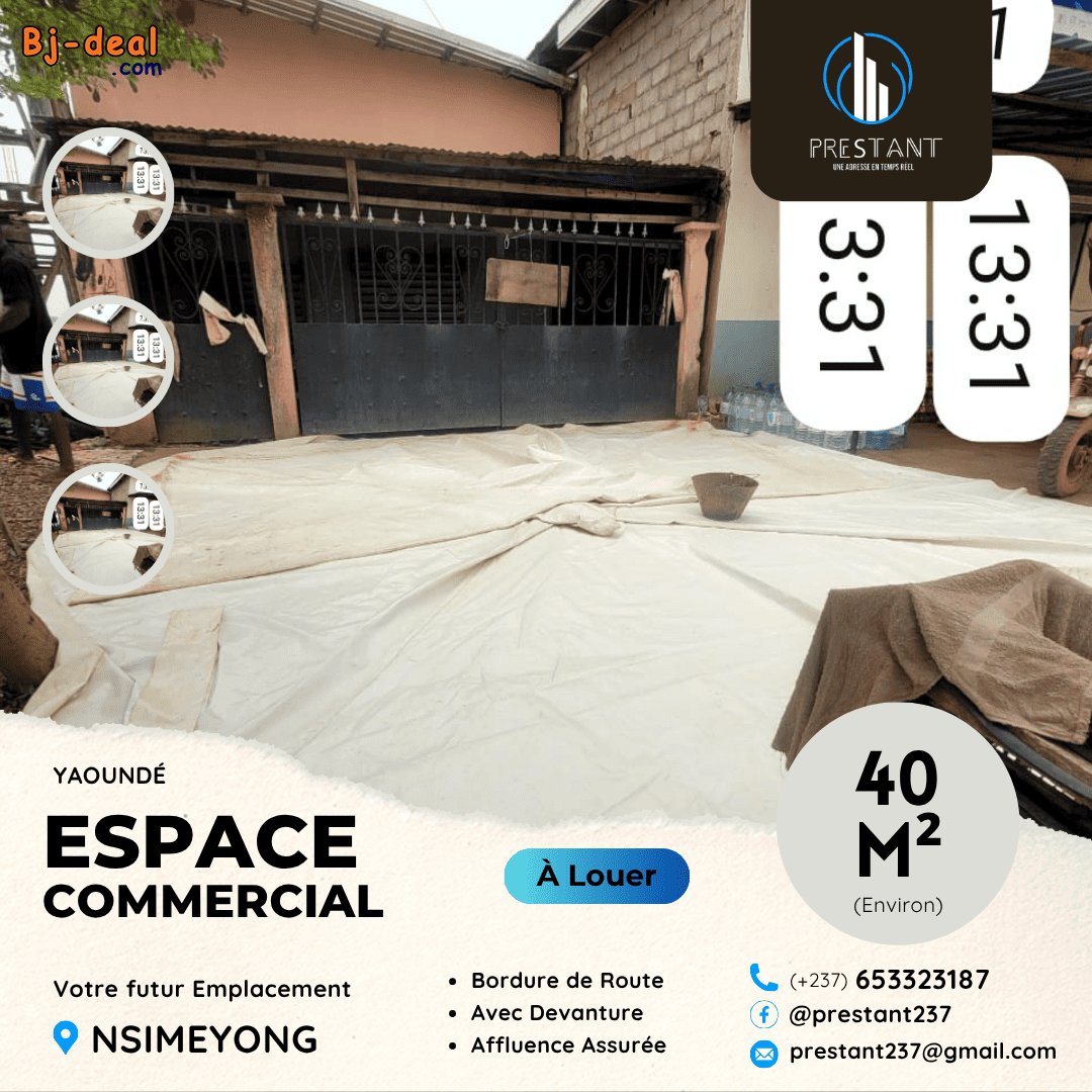 Image principale de Vaste Espace Commercial à louer Nsimeyong - idéal pour Brocante