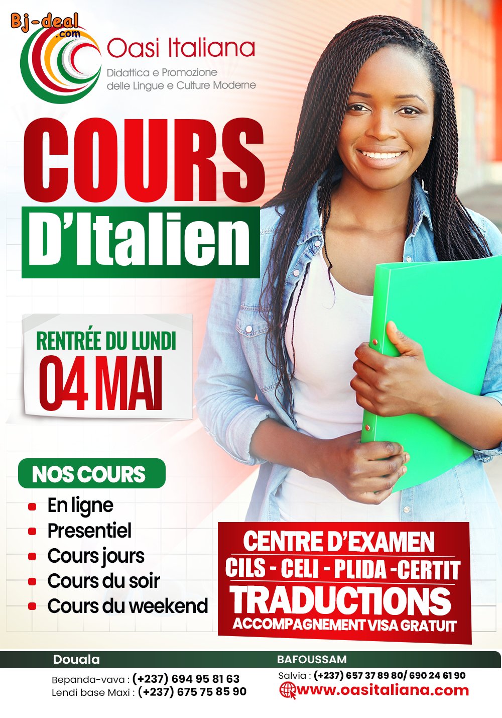 Image principale de cours italien à Oasi italiana