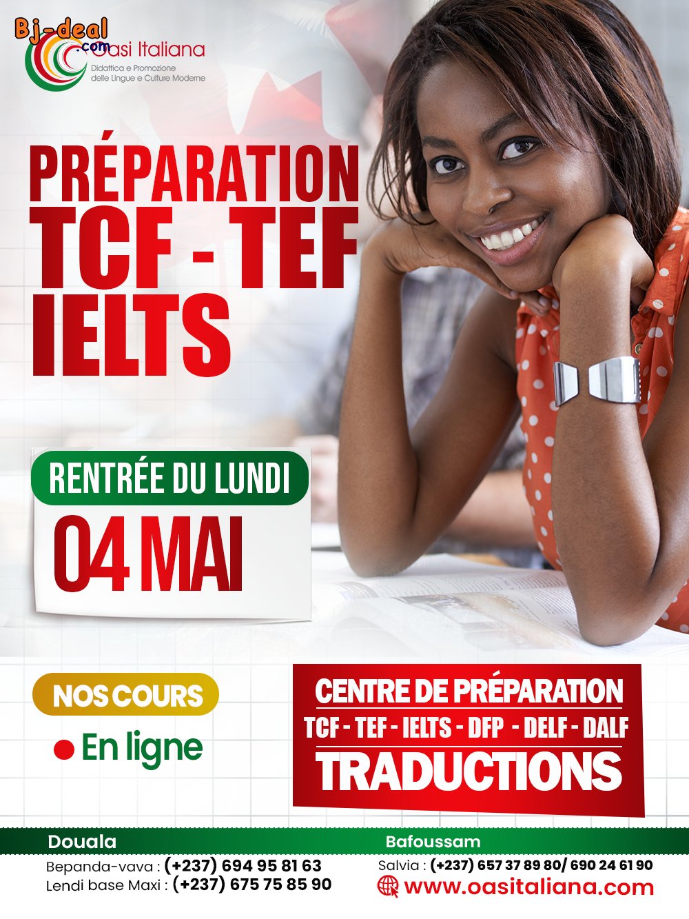 Image principale de PRÉPARATION TCF TEF IELTS TOEFL TOIEC CAMBRIDGE