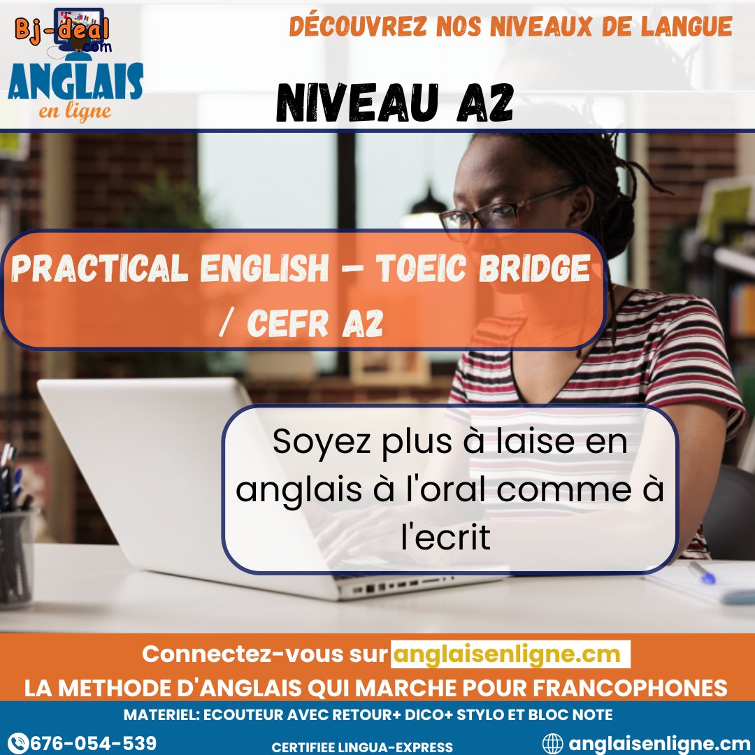 Image principale de Niveau A2 Practical English TOEIC Bridge CEFR A2