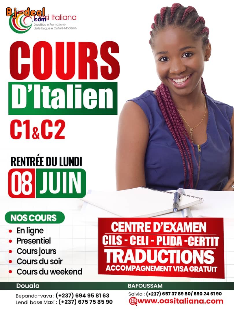 Image principale de Cours Italien C1 et C2 à Oasi italiana