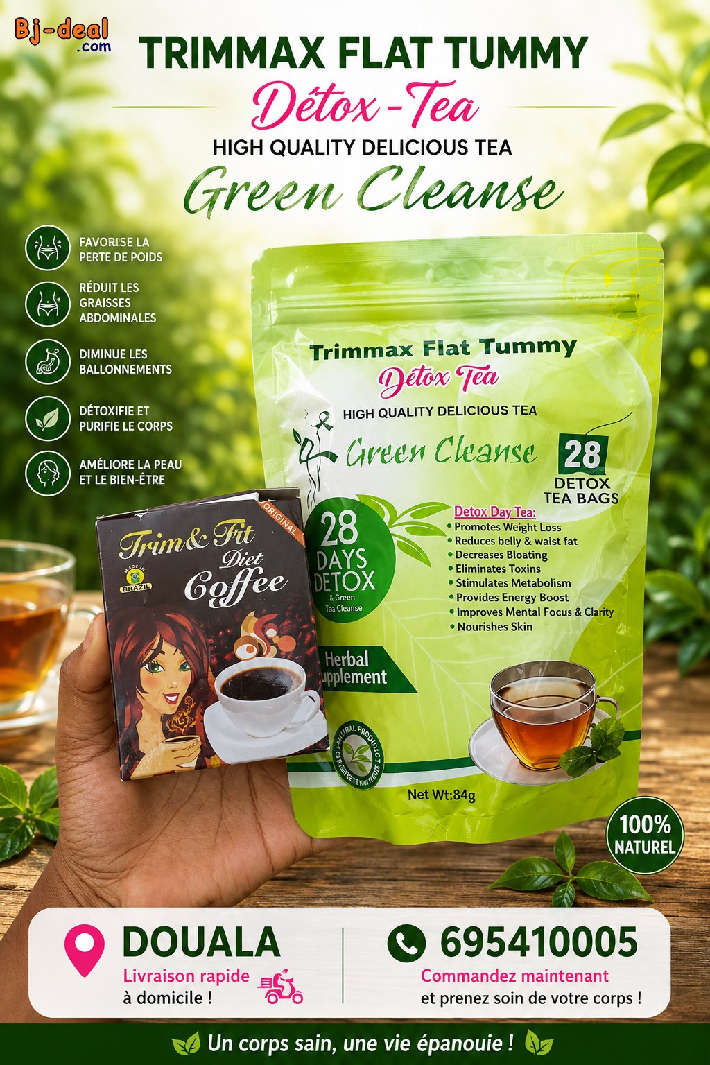 Main image of Trim fit coffee flat tummy detox tea