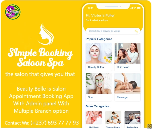 Image principale de simple booking Saloon et Spa