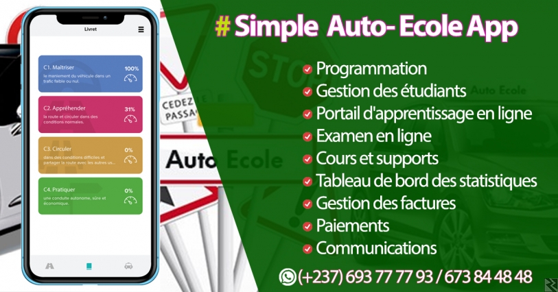 Image principale de Simple Driving School Management System