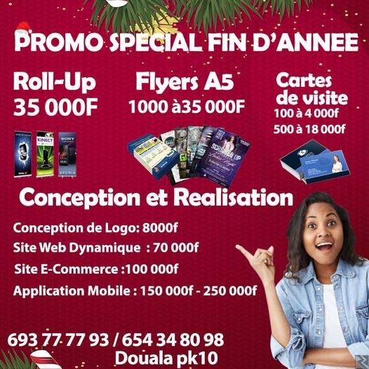 Main image of promotion de création de site web et application