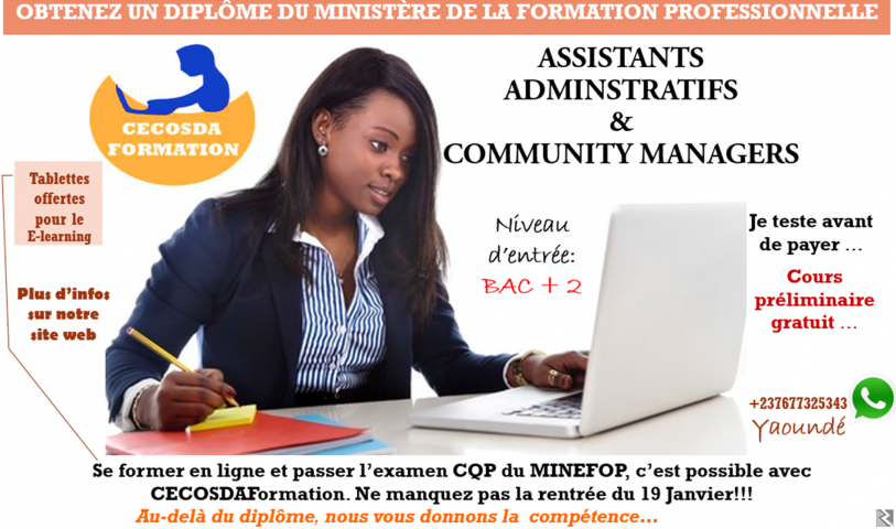 Main image of Formation Community manager Assistantadministratif