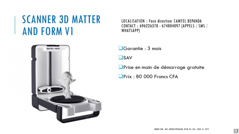 Image principale de Vente des Scanners 3D sur douala