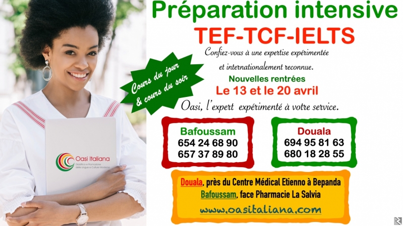 Main image of PREPARATION INTENSIVE TEF-TCF-IELTS A DOUALA ET A