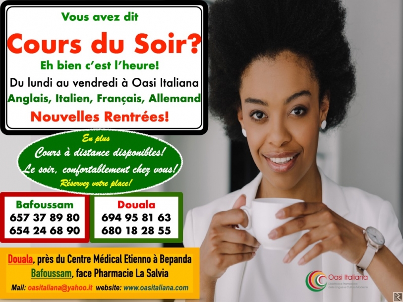Main image of COURS DU SOIR DISPONIBLES A OASI