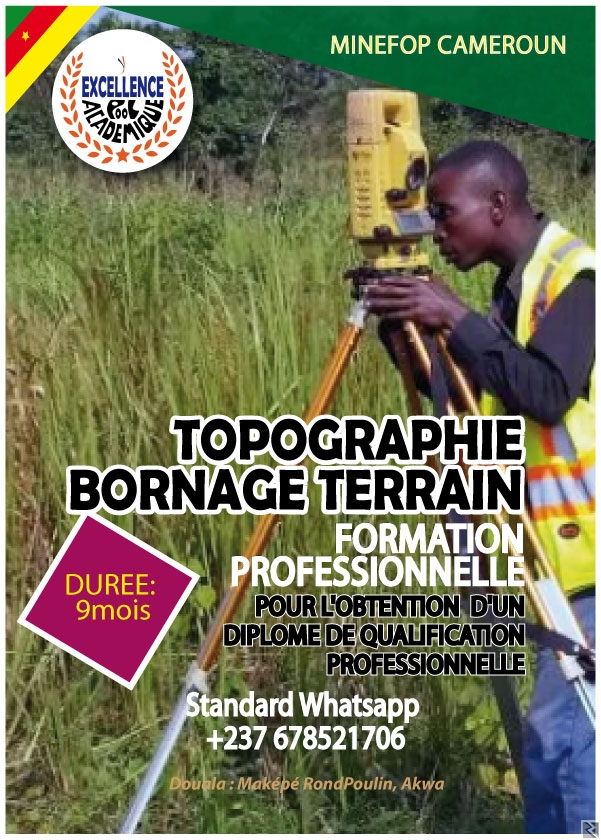 Main image of FORMATION EN TOPOGRAPHIE BORNAGE TERRAIN