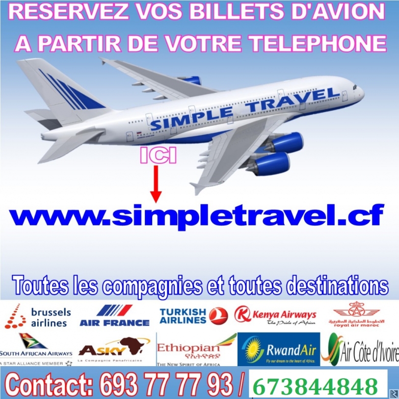 Main image of vente des billets d'avion