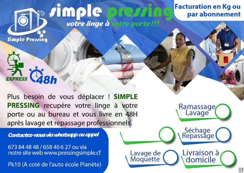 Image principale de pressing de haute qualite