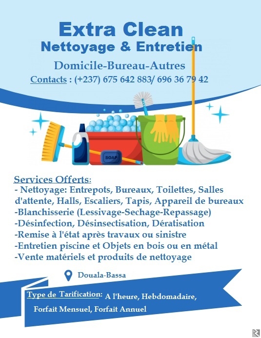 Image principale de SERVICE DE NETTOYAGE EXTRA CLEAN