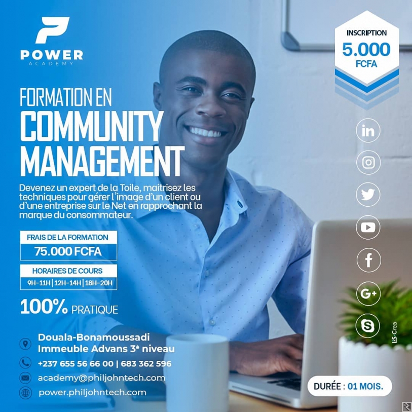 Image principale de FORMATION EN COMMUNITY MANAGEMENT A POWER ACADEMY