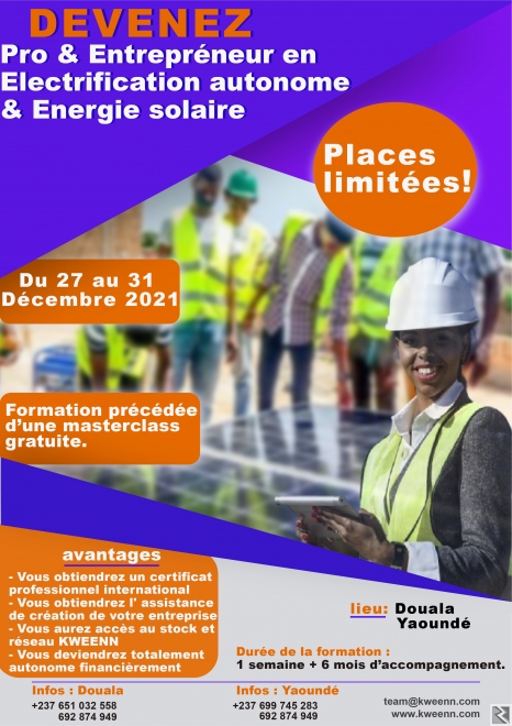 Image principale de Formation en Electrification Solaire