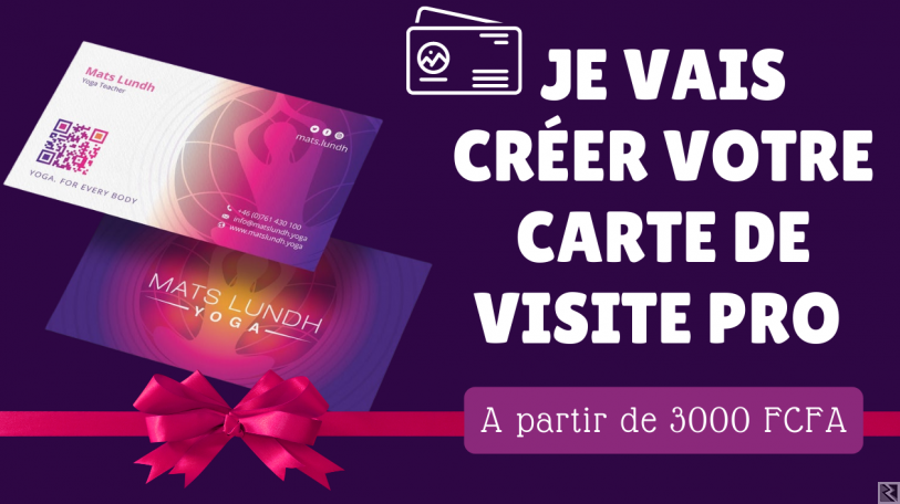 Main image of Belle Carte de visite professionnelle - 3000 FCFA