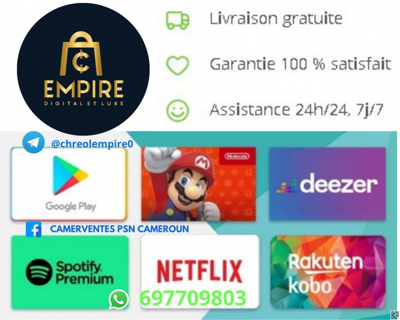 Image principale de Vos achats chez PSN Xbox GOOGLE PLAY ITunes plus