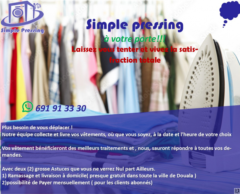 Image principale de SIMPLE PRESSING PROCHE DE VOUS