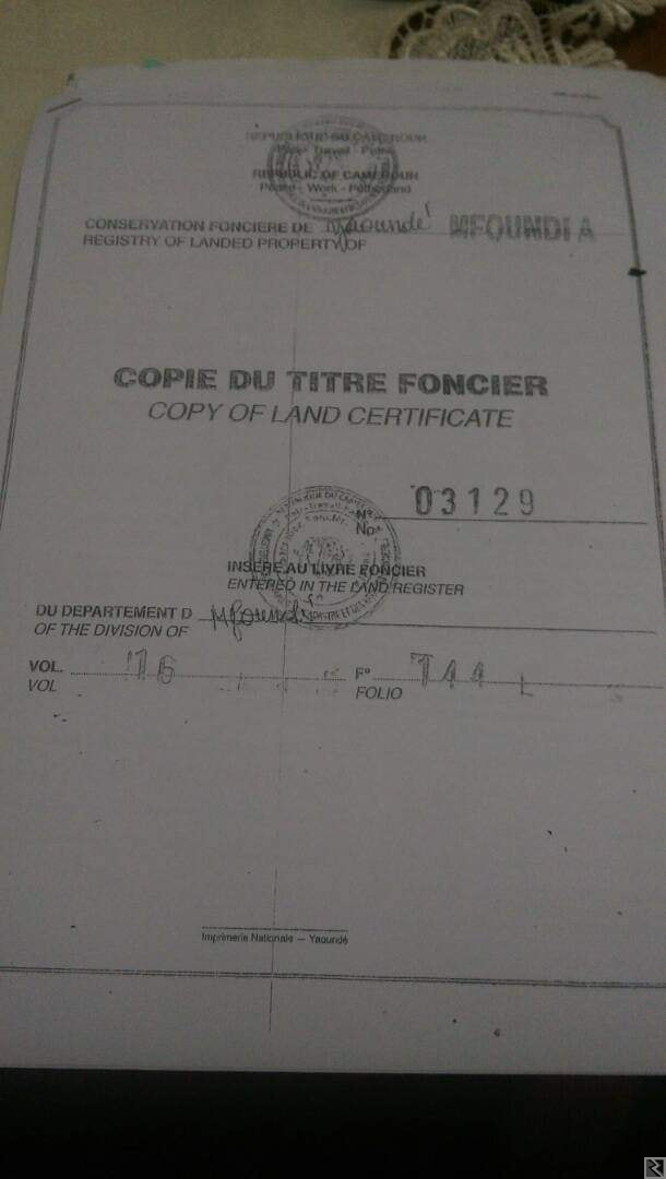 Main image of Olembe terrain titré bien placé idéal