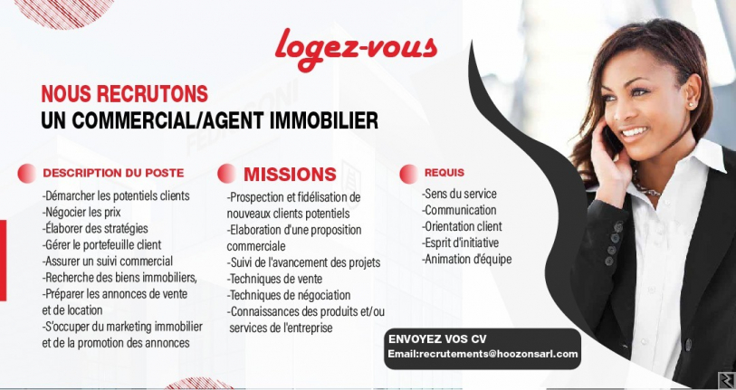 Main image of Recherche Commerciale Agent Immobilier