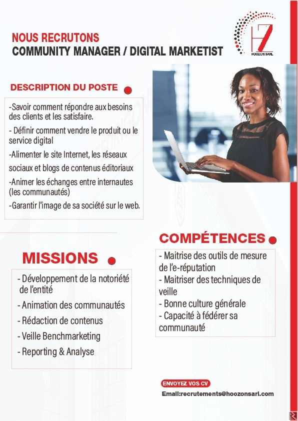 Main image of Recherche d'un Community Manager Digital Marketist
