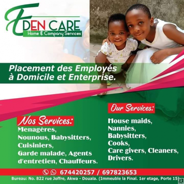 Image principale de l'agence Nounou et ménagères a Douala