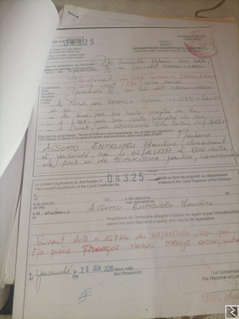 Image principale de Terrain titré à  vendre à  la maetur Biteng