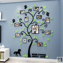 Main image of ARBRE MURAL ACRYLIQUE à€ CADRE PHOTOS DECORATIF