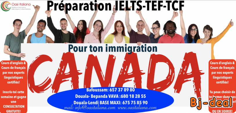 Image principale de IMMIGRER AU CANADA TEF IELTS TCF