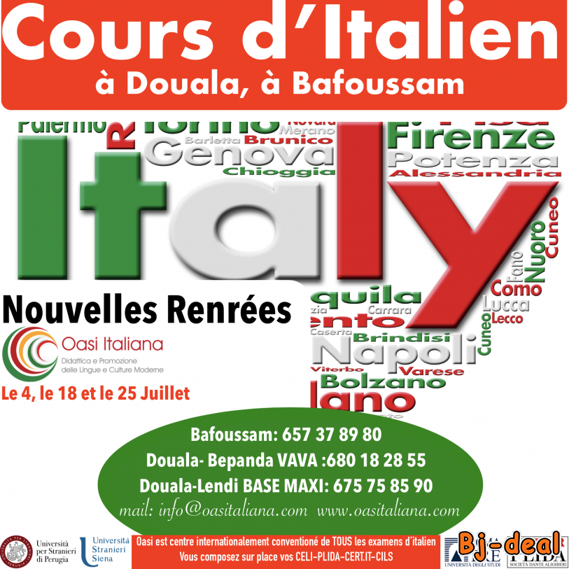Image principale de NOUVELLE RENTREE COURS ITALIEN