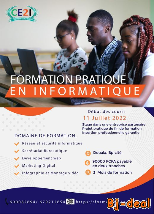 Image principale de formation pratique en informatique