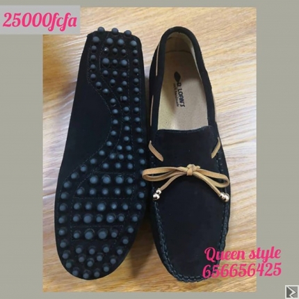 Image principale de mocassins en cuir et daim