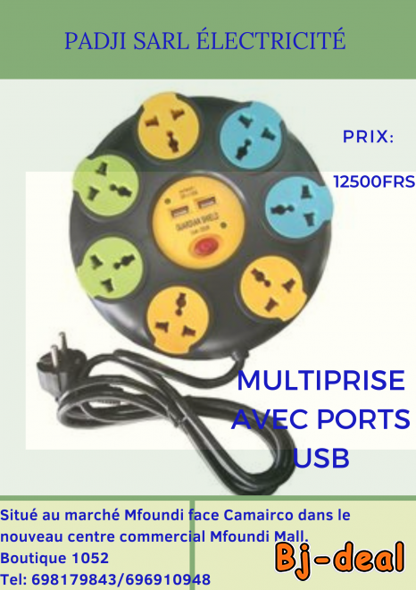 Image principale de Multiprises avec ports USB