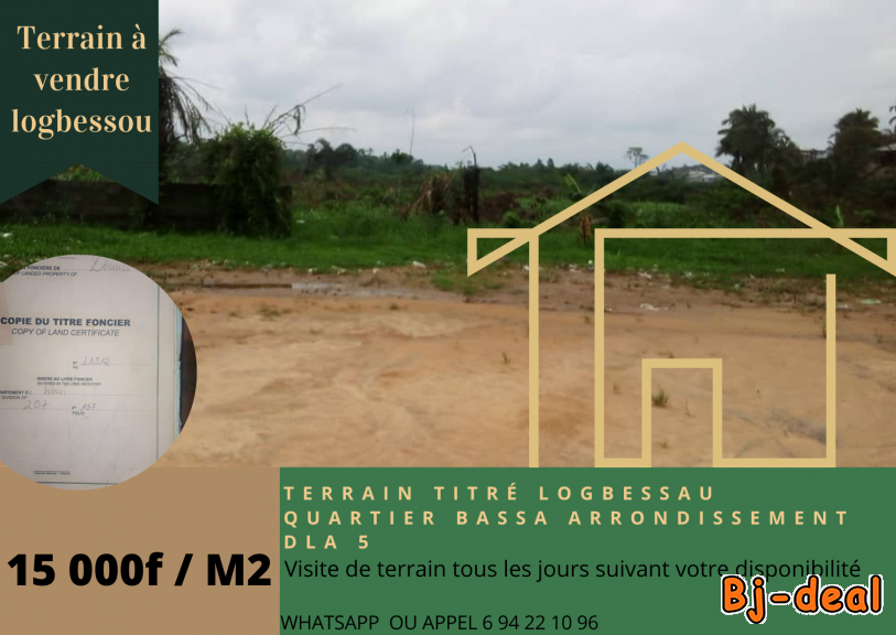 Image principale de Terrain titré à vendre