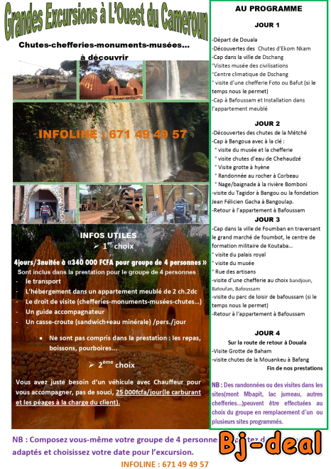 Image principale de Grandes Excursions Ouest du Cameroun