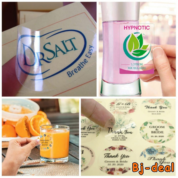 Image principale de ÉTIQUETTES TRANSPARENTE CHEZ AYOMEDIA